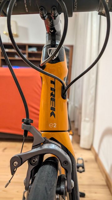 Used Trek Domane 5.2 Compact 2015 2015 Road & Gravel, Orange — image 11 of 17