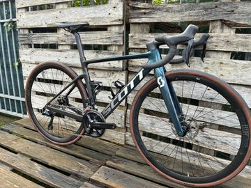 Gebrauchtes Scott Addict Shimano 105 Di2 2023 Road & Gravel, Blau — Bild 5 von 6
