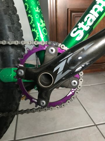 Used Stanton Switchback Shimano ZEE 2022 Mountainbike, Green, 27.5 (650B) — image 8 of 11