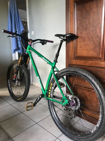 Used Stanton Switchback Shimano ZEE 2022 Mountainbike, Green, 27.5 (650B) — image 3 of 11