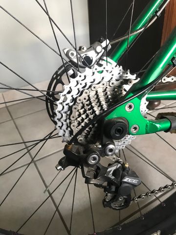 Used Stanton Switchback Shimano ZEE 2022 Mountainbike, Green, 27.5 (650B) — image 10 of 11