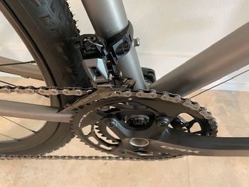 Used Moots 2021 Moots Routt 45 Ti Frame 2025 Shimano GRX 12 Sp. Mechanical Group 2021 Road & Gravel, Light Gray — image 5 of 13