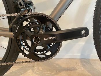 Used Moots 2021 Moots Routt 45 Ti Frame 2025 Shimano GRX 12 Sp. Mechanical Group 2021 Road & Gravel, Light Gray — image 4 of 13