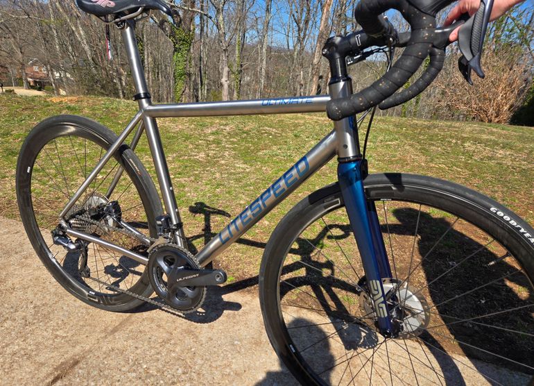 Used Litespeed Ultimate Disc Ultegra Di2 12 Spd 2024 2024 Road & Gravel, Light Gray — image 6 of 6