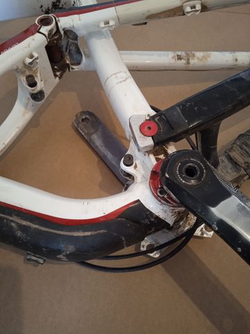 Gebrauchtes Cannondale Jekyll Frameset 2013 Mountainbike, Weiß — Bild 4 von 4