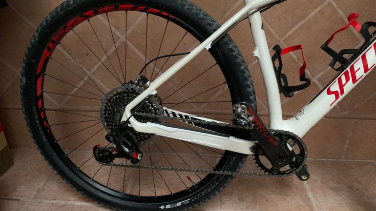 Used Specialized Stumpjumper SRAM X01 Eagle AXS 2013 Mountainbike, Weiß — image 2 of 7