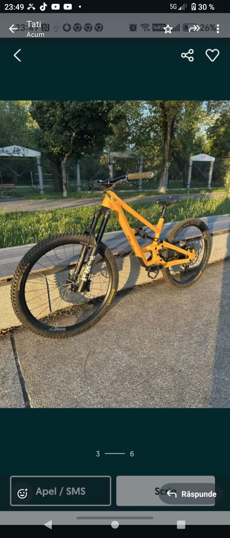 Used YT Industries Capra CORE 3 MX 2024 2024 Mountainbike, Orange, 29, 27.5 — image 15 of 15