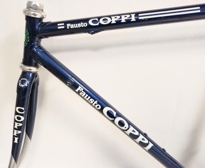 Gebrauchtes Fausto COPPI Columbus THRON Frameset 1990 Road & Gravel, Blau — Bild 7 von 7