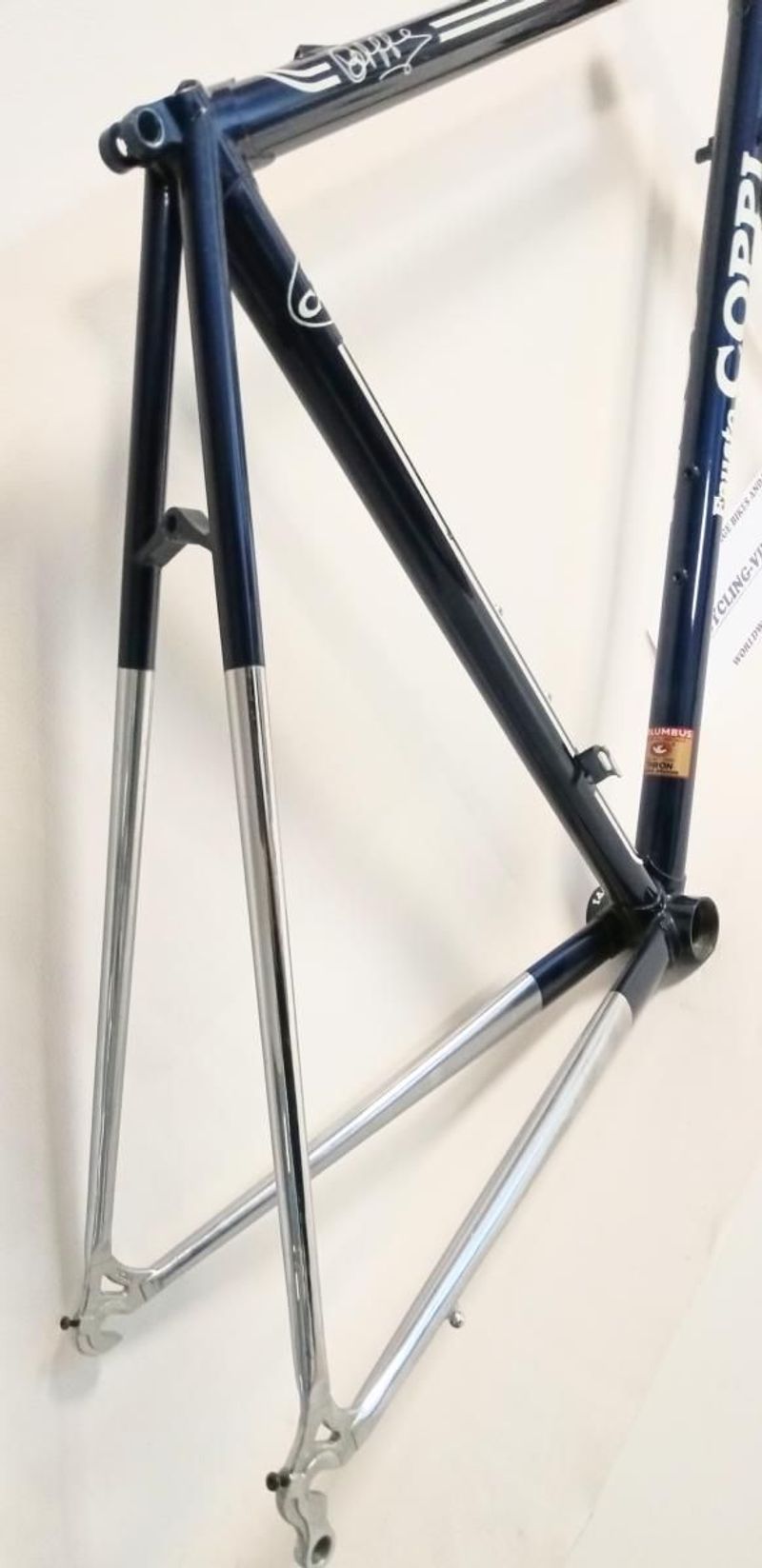 Gebrauchtes Fausto COPPI Columbus THRON Frameset 1990 Road & Gravel, Blau — Bild 3 von 7