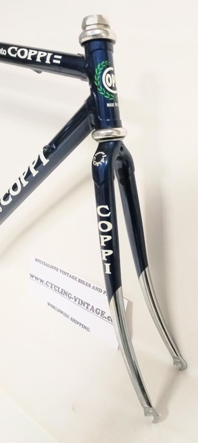 Gebrauchtes Fausto COPPI Columbus THRON Frameset 1990 Road & Gravel, Blau — Bild 5 von 7