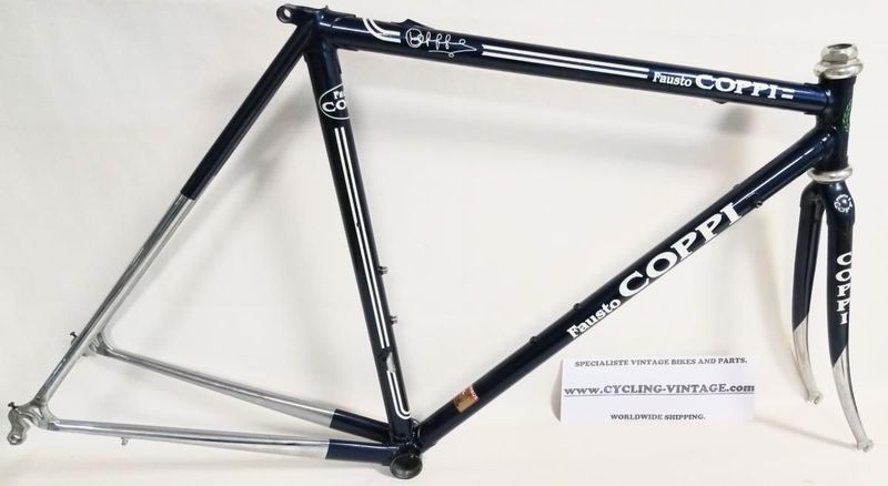 Gebrauchtes Fausto COPPI Columbus THRON Frameset 1990 Road & Gravel, Blau — Bild 1 von 7