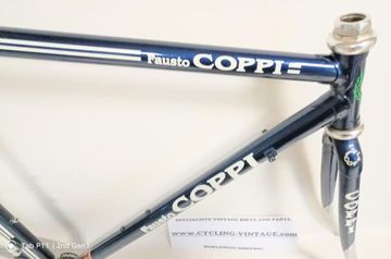 Gebrauchtes Fausto COPPI Columbus THRON Frameset 1990 Road & Gravel, Blau — Bild 4 von 7