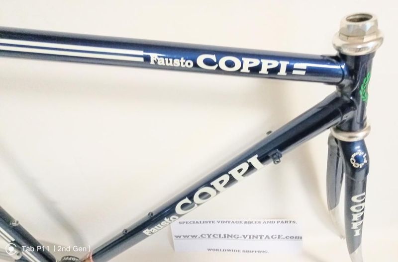 Gebrauchtes Fausto COPPI Columbus THRON Frameset 1990 Road & Gravel, Blau — Bild 4 von 7
