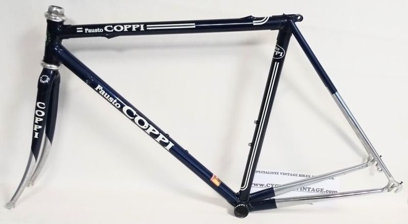 Gebrauchtes Fausto COPPI Columbus THRON Frameset 1990 Road & Gravel, Blau — Bild 6 von 7