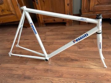 Used Andrea Pesenti CRONO TT Frame 28"/26" Heavy Steel Mr. "Laserman Cinelli" 54x57 UCI Bandit Frameset 1990 Road & Gravel