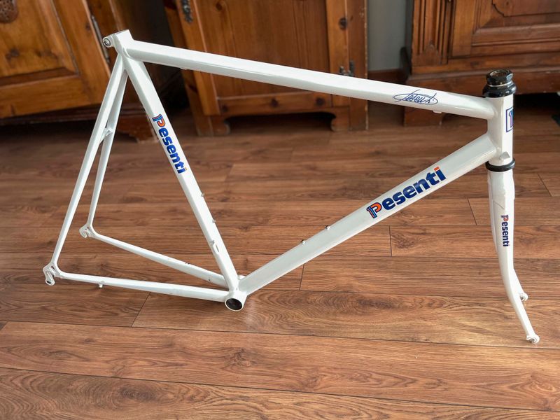 Used Andrea Pesenti CRONO TT Frame 28"/26" Heavy Steel Mr. "Laserman Cinelli" 54x57 UCI Bandit Frameset 1990 Road & Gravel