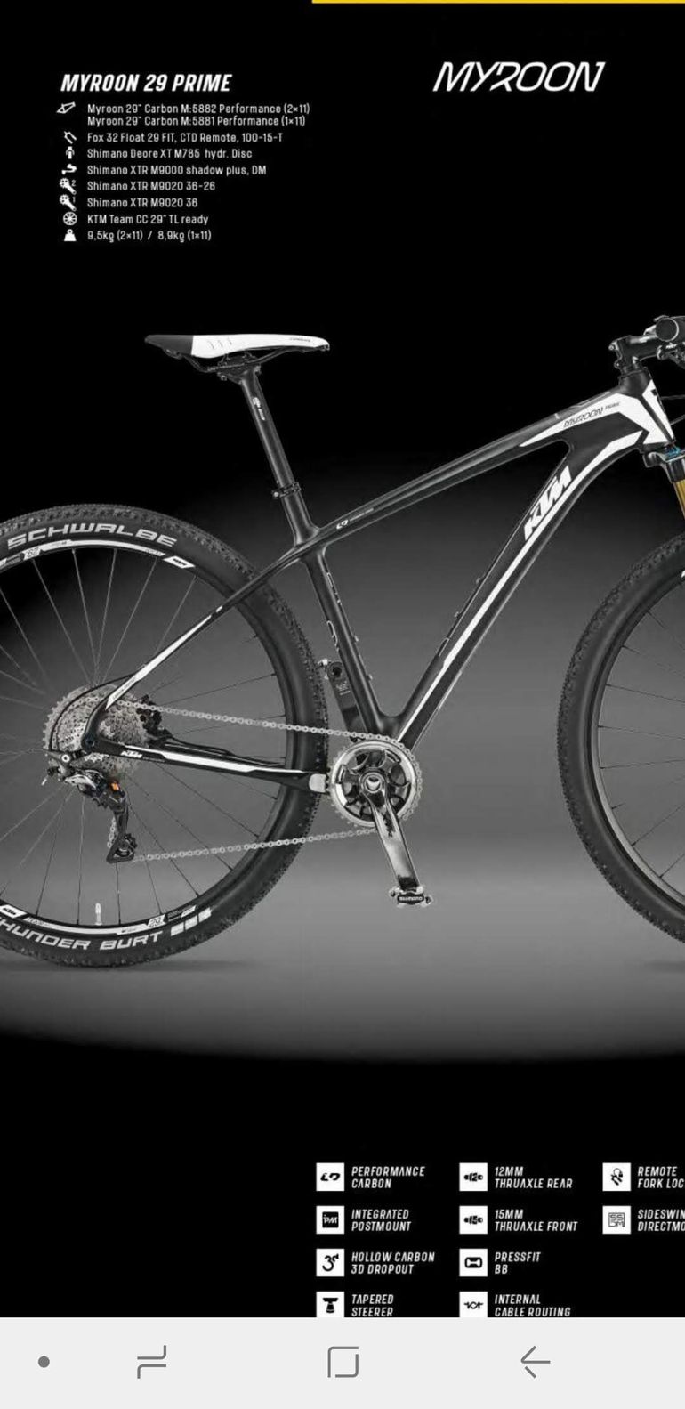 Used KTM 29 Prime 2015 Mountainbike, Negro — image 1 of 5