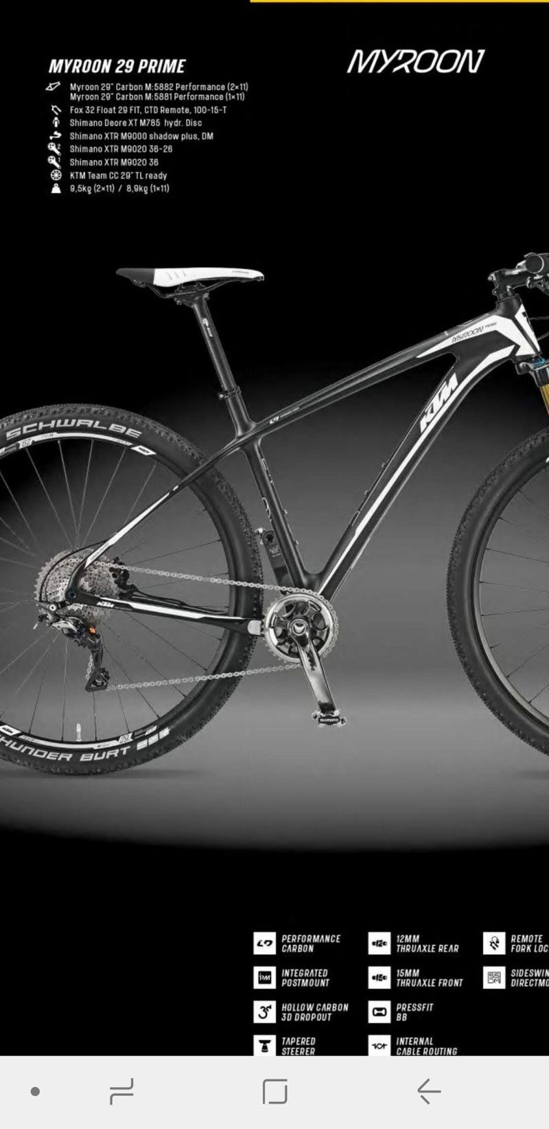 Used KTM 29 Prime 2015 Mountainbike, Black — image 1 of 5