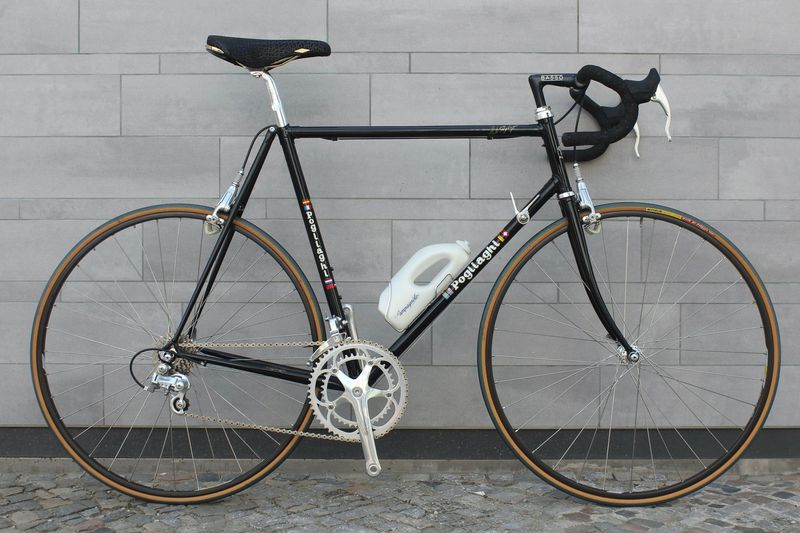 Used POGLIAGHI "Italcorse" By Basso 1989 59cm Center/center – Campagnolo C-Record 1989 Road & Gravel