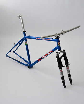 Kona Steel frameset 1990s, Kona Fire Mountain Steel Frameset (1998) RockShox Indy S Fork Frameset
