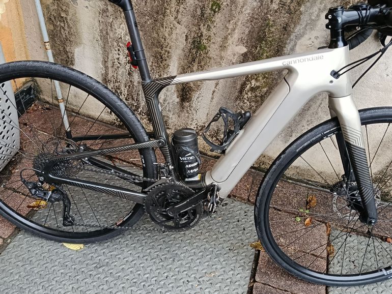Used Cannondale Topstone Neo Carbon 4 2022 2022 Road & Gravel, Light Gray — image 2 of 5