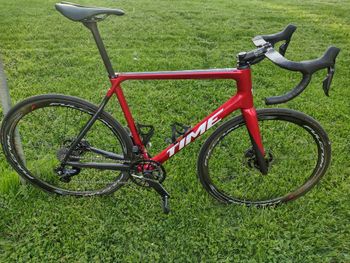 Used Time Alpe D'Huez Disc Frameset 2024 Road & Gravel, Red — image 4 of 7