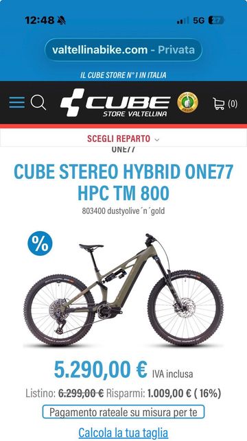 Gebrauchtes CUBE STEREO HYBRID ONE77 HPC, TM 800 2025 2025 MTB