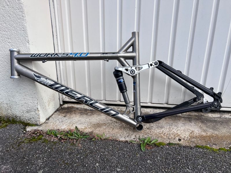 Used Merlin Works 4.0 Frameset 2006 Mountainbike, Light Gray — image 2 of 4