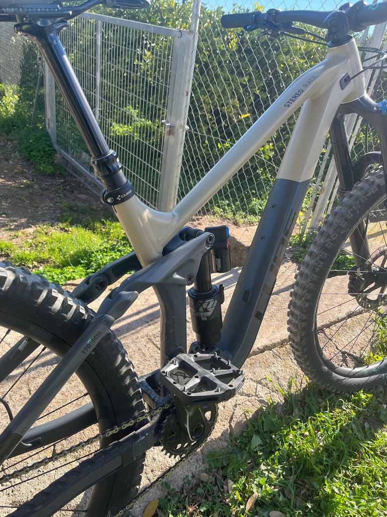 Used CUBE STEREO 170 RACE 29 2021 2021 Mountainbike, Light Gray, 29 — image 2 of 7