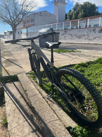 Used CUBE STEREO 170 RACE 29 2021 2021 Mountainbike, Light Gray, 29 — image 6 of 7