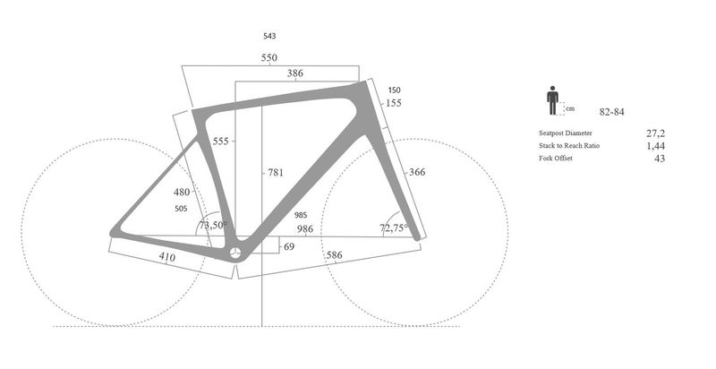 Rose X-LITE SIC DISC Force eTap 2022 Frameset 2022 Road & Gravel d'occasion — image 2 sur 6