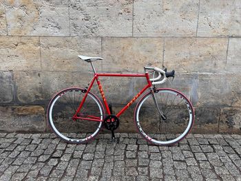 Fausto Coppi, Fausto Coppi Rennrad - Neuaufbau In Signalrot