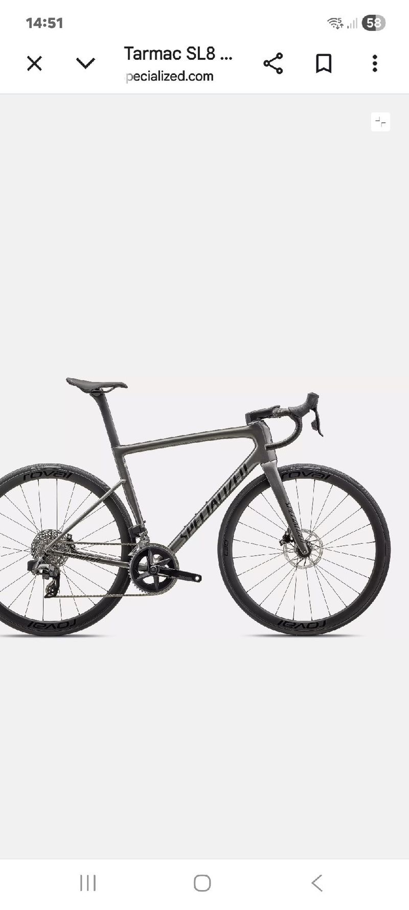 Used Specialized Tarmac SL8 Expert - SRAM Rival AXS 2024 2024 Road & Gravel