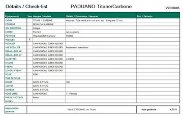 Used Paduano titane carbone TITANIUM CARBONE 2000 Road & Gravel, Light Gray — image 2 of 10
