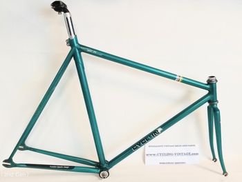 Used pista Cyclin Pista Frameset 1985 Road & Gravel, Green — image 1 of 6