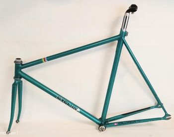 Used pista Cyclin Pista Frameset 1985 Road & Gravel, Green — image 6 of 6