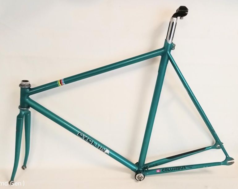 Used pista Cyclin Pista Frameset 1985 Road & Gravel, Green — image 6 of 6