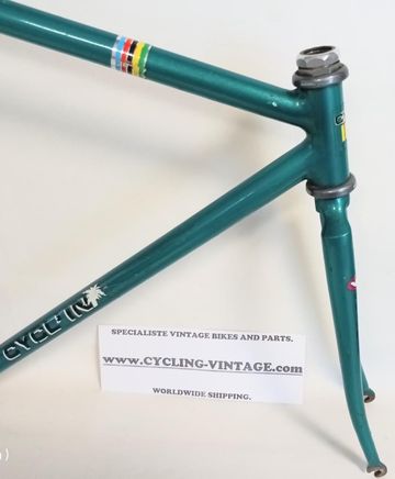 Used pista Cyclin Pista Frameset 1985 Road & Gravel, Green — image 5 of 6