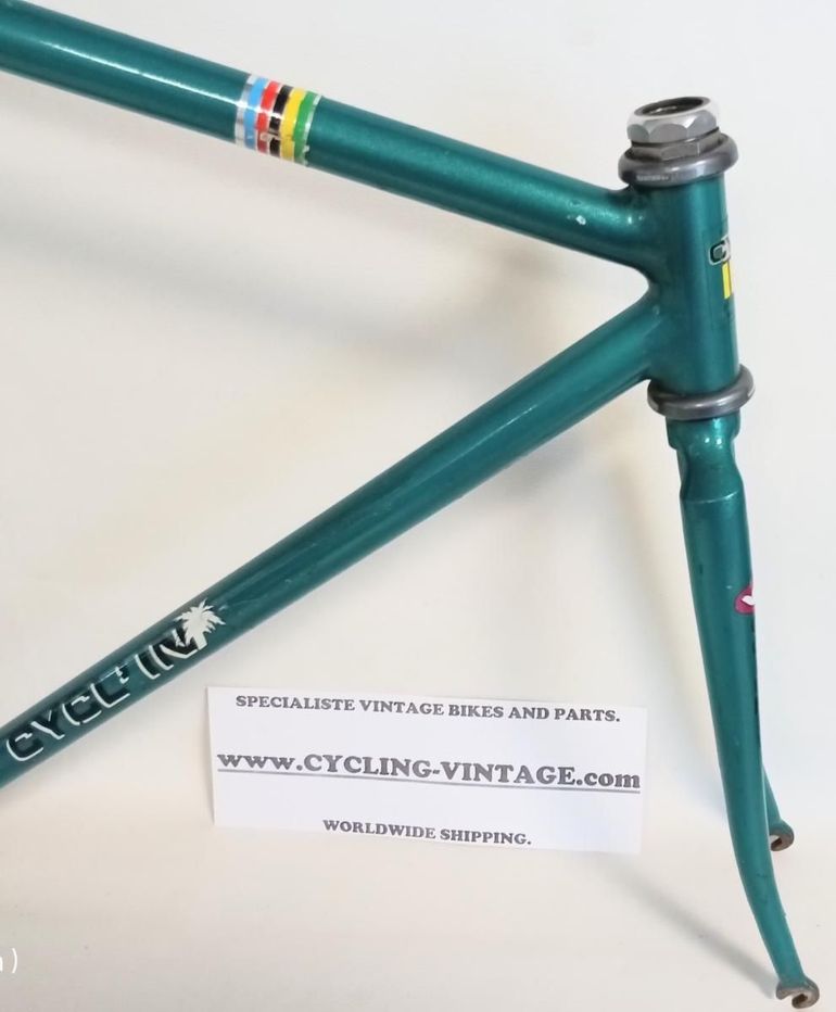 Used pista Cyclin Pista Frameset 1985 Road & Gravel, Green — image 5 of 6