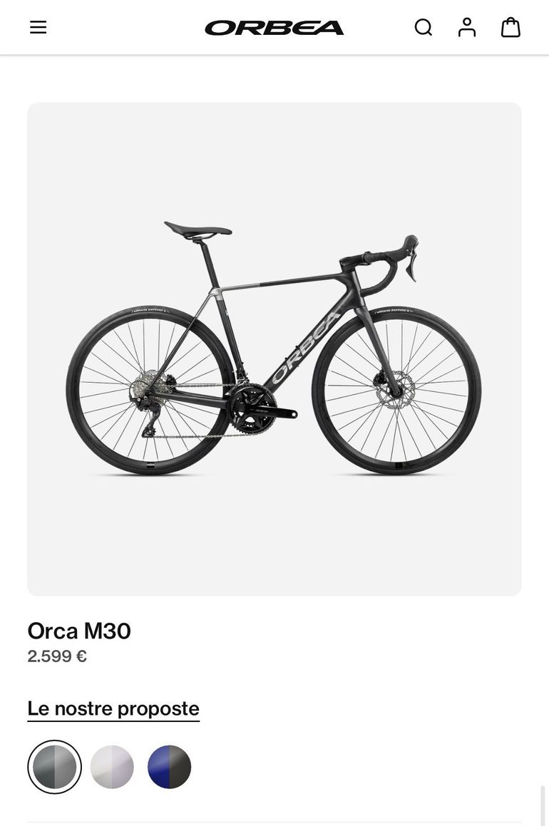 Used Orbea Orca 2025 Road & Gravel, Black — image 7 of 9