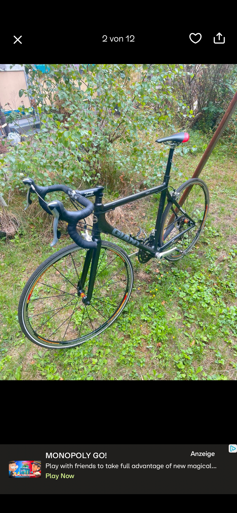 Used Giant TCR Composite 2 2010 Road & Gravel, Schwarz — image 1 of 9