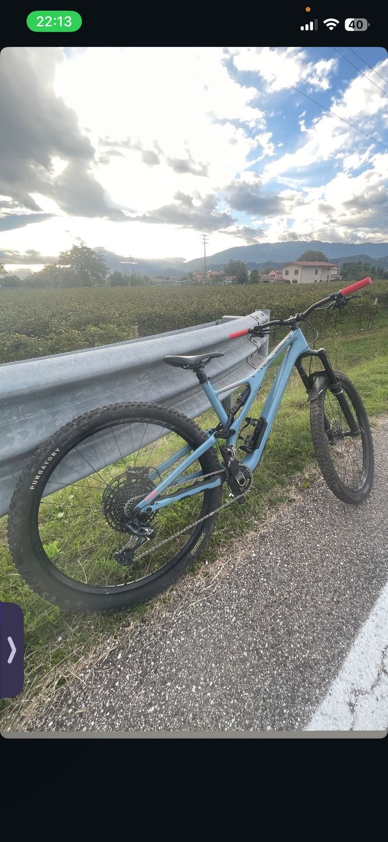 Used Specialized Stumpjumper SRAM X01 2019 Mountainbike, Blue — image 2 of 3