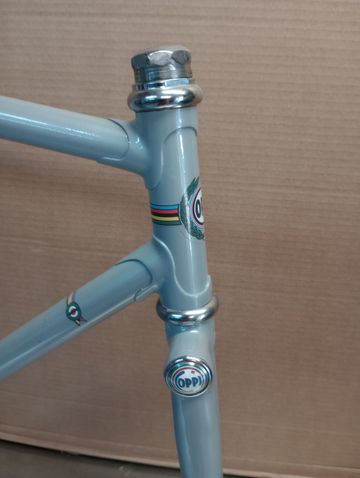 Used Fausto Coppi Frameset 1967 Road & Gravel, Light Gray — image 6 of 9
