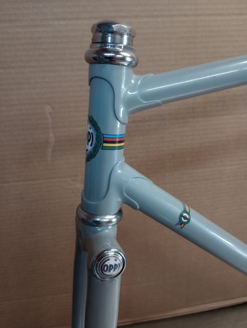 Used Fausto Coppi Frameset 1967 Road & Gravel, Light Gray — image 3 of 9
