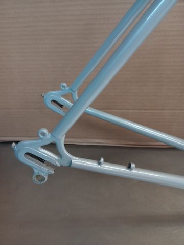 Used Fausto Coppi Frameset 1967 Road & Gravel, Light Gray — image 8 of 9