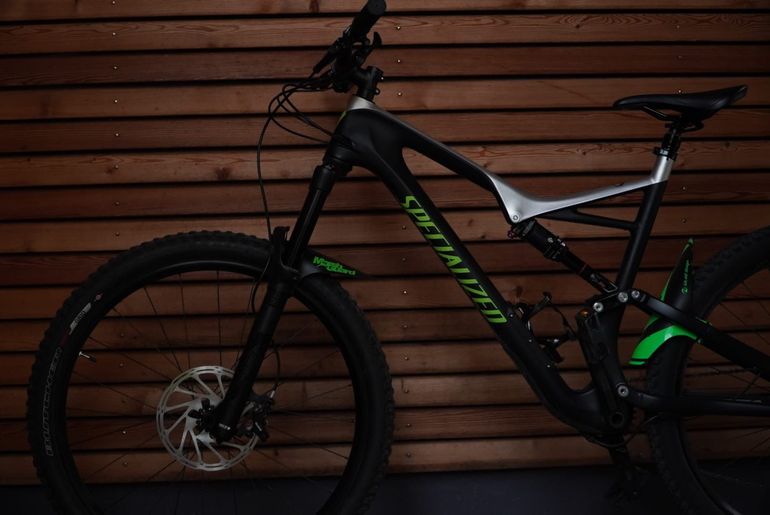 Used Specialized Stumpjumper FSR Comp Carbon 29 2017 2017 Mountainbike, Grün, 29 — image 1 of 13