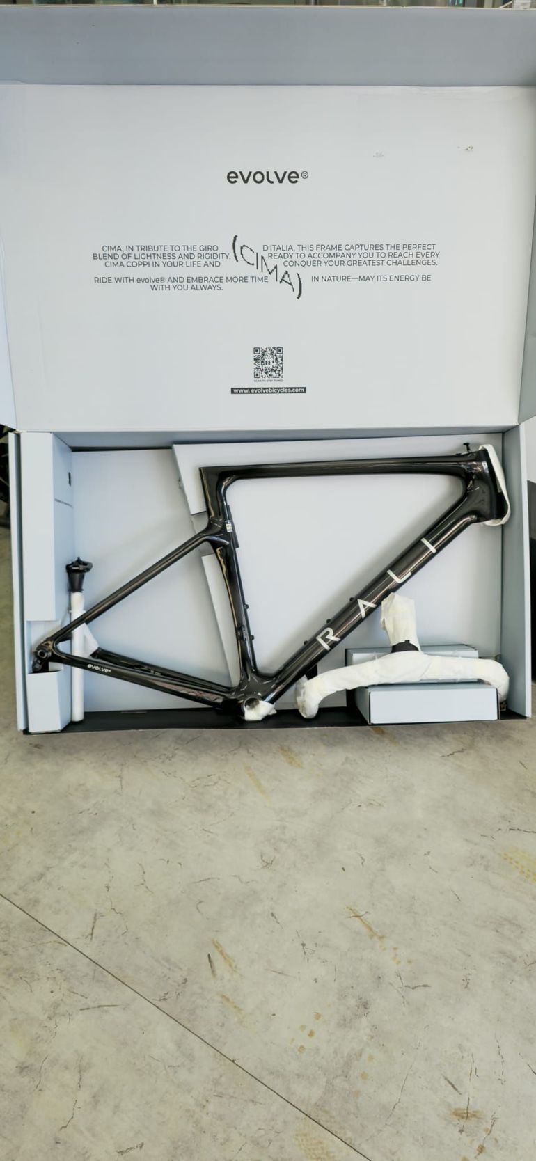 Used rali Evolve Cima Frameset 2026 Road & Gravel, Black — image 1 of 3