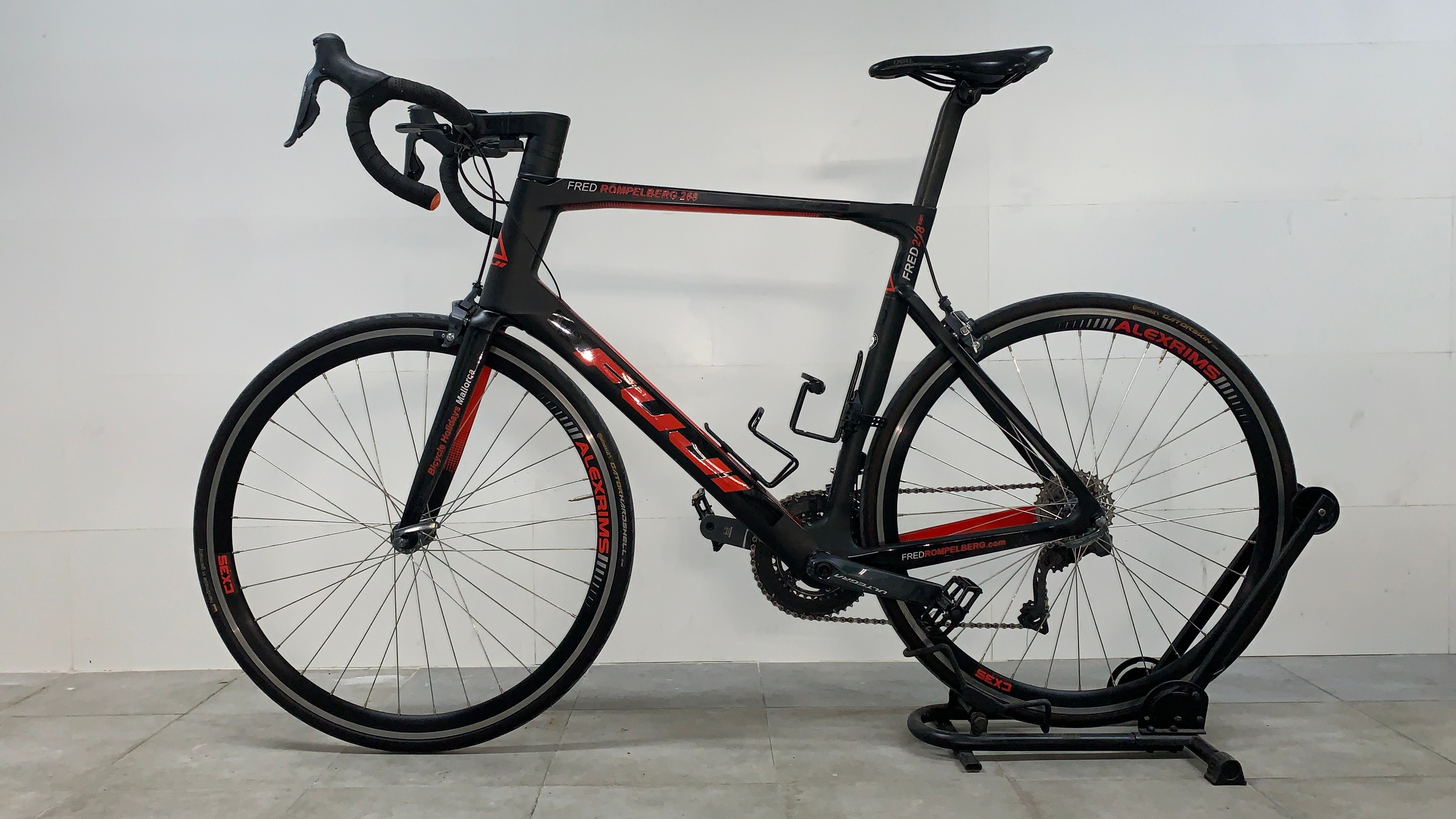 Fujin 電動自転車 26インチ 黒/赤 Fuji Transonic - XXL (61) | buycycle