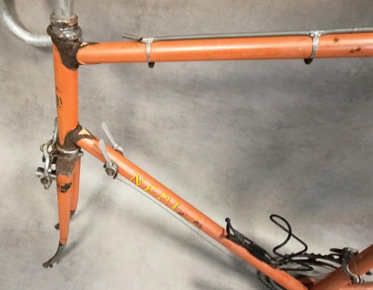 Used NERI CADRE NERI REYNOLDS 531 + CAMPAGNOLO RECORD Frameset 1970 Road & Gravel — image 9 of 10