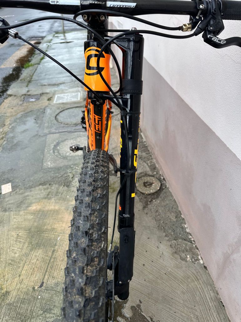 Used Cannondale F-Si Carbon 1 2018 2018 Mountainbike, Naranja — image 7 of 7